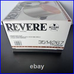 Vintage Revere Ware 6 Qt Quart Stock Pot Stainless Copper Bottom New In Box