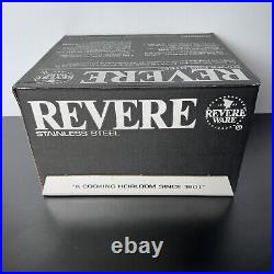 Vintage Revere Ware 6 Qt Quart Stock Pot Stainless Copper Bottom New In Box