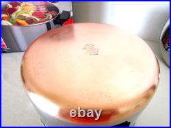 Vintage Revere Ware 6 Qt Stock Pot In Original Box Rare USA