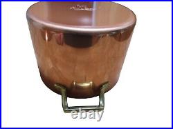 Vintage Revere Ware Copper Stainless Buffet Casserole Stock Pot With Lid Unused Vintage Revere Ware Copper Stainless Buffet Casserole Stock Pot With Lid Unused