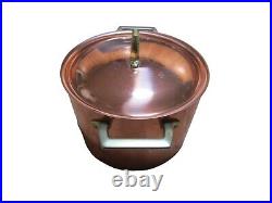 Vintage Revere Ware Copper Stainless Buffet Casserole Stock Pot With Lid Unused Vintage Revere Ware Copper Stainless Buffet Casserole Stock Pot With Lid Unused