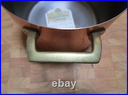 Vintage Revere Ware Copper Stainless Buffet Casserole Stock Pot With Lid Unused Vintage Revere Ware Copper Stainless Buffet Casserole Stock Pot With Lid Unused