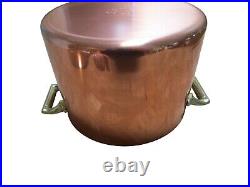 Vintage Revere Ware Copper Stainless Buffet Casserole Stock Pot With Lid Unused Vintage Revere Ware Copper Stainless Buffet Casserole Stock Pot With Lid Unused