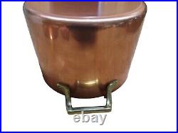Vintage Revere Ware Copper Stainless Buffet Casserole Stock Pot With Lid Unused Vintage Revere Ware Copper Stainless Buffet Casserole Stock Pot With Lid Unused