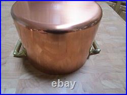 Vintage Revere Ware Copper Stainless Buffet Casserole Stock Pot With Lid Unused Vintage Revere Ware Copper Stainless Buffet Casserole Stock Pot With Lid Unused