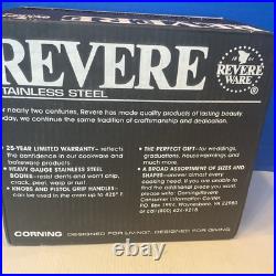 Vintage Revere Ware Stainless Steel Copper Bottom 6 QT Stockpot 3514267 NIB 1992