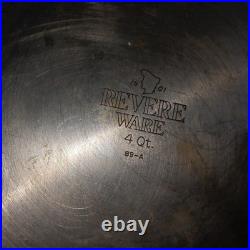 Vintage Reverware Stainless Pots Pans Set Tri-ply 4+ Steamer, Dbl Boiler + Lids