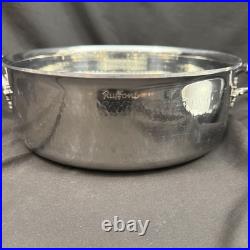 Vintage Ruffoni Opus Prima Hammered Stainless Steel Braiser 5 qt Retired