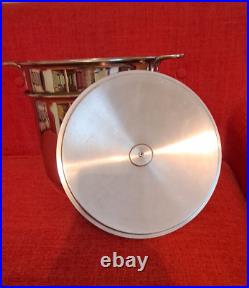 Vintage SABATIER De La Cuisine Pasta Pot with Strainer Duck Mallard Stainless