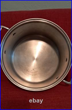 Vintage SABATIER De La Cuisine Pasta Pot with Strainer Duck Mallard Stainless