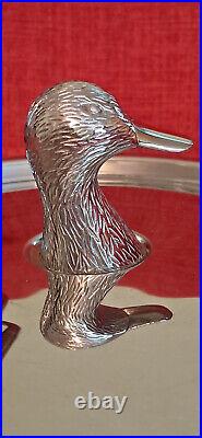 Vintage SABATIER De La Cuisine Pasta Pot with Strainer Duck Mallard Stainless