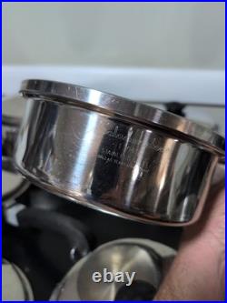 Vintage SALADMASTER Stainless Steel Cookware Set/13 pieces/USA/Vapo Lids/ T-304S