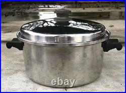 Vintage SALADMASTER Stainless Steel Tri-Clad Stock Pot, Made In USA, 11X5