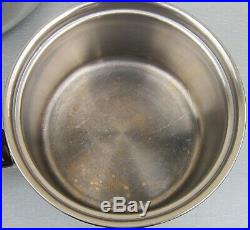 Vintage SEARS Stainless Steel 9 pc. COOKWARE SET Pots/Pans/Lids/Skillet/Stockpot