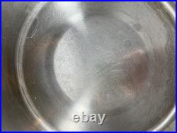 Vintage SaladMaster 18/8 Tri-Clad Stainless Steel 6 Quart Stock Pot w Vapor lid