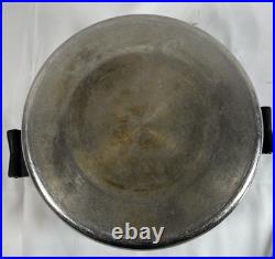 Vintage SaladMaster 18/8 Tri-Clad Stainless Steel 6 Quart Stock Pot w Vapor lid