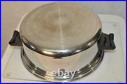 Vintage SaladMaster Five Star TP304S Stainless Steel Dutch Oven With Dome Lid