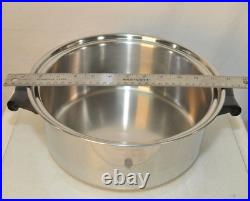 Vintage SaladMaster Five Star TP304S Stainless Steel Dutch Oven With Dome Lid