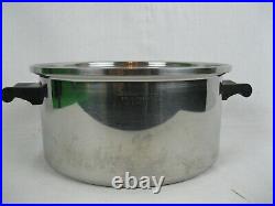 Vintage Saladmaster 6qt Stock Pot Dutch Oven T304S Stainless Steel