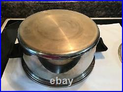 Vintage Saladmaster 6qt Stock Pot Dutch Oven T304S Stainless Steel With Vapo Lid