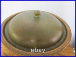 Vintage Tarnished Copper & Stainless Steel Large Pot with Lid