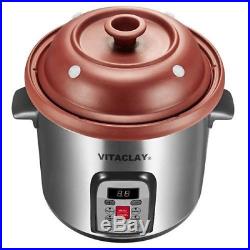 Vitaclay VM7800-5C Smart Organic Clay Multi-Crocks N' Stock Pot, 6.5 quart