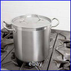 Vollrath 3503 Optio 11 Qt. Stainless Steel Stock Pot with Cover