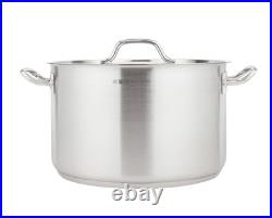 Vollrath 3905 Optio 22 Quart Stainless Steel Sauce Pot with Lid