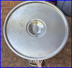 Vollrath 60 Qt Stainless Steel Stock Pot with Lid 15 Gal Capacity Flat Bottom