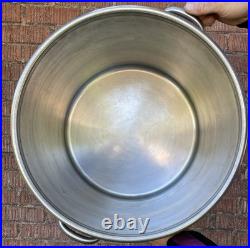 Vollrath 60 Qt Stainless Steel Stock Pot with Lid 15 Gal Capacity Flat Bottom