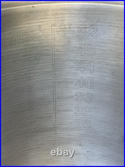 Vollrath 60 Qt Stainless Steel Stock Pot with Lid 15 Gal Capacity Flat Bottom