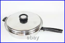 Vollrath Queens Choice 9 Piece 304 Stainless Tri Ply USA Made Vintage Pots Pans
