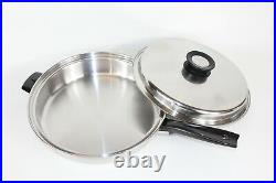 Vollrath Queens Choice 9 Piece 304 Stainless Tri Ply USA Made Vintage Pots Pans