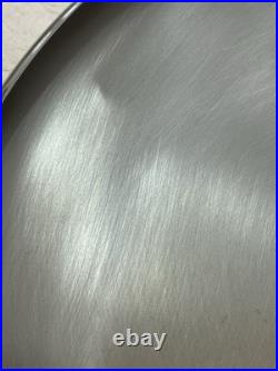 Vtg Revere Ware SS 16 Qt Stock Pot Commercial Grade & Lid Tri-Ply Disc Bottom