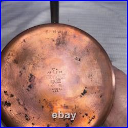 Vtg Revere Ware Set Copper Bottom Cookware. Skillet, Stock Pot, 2 Sauce Pans