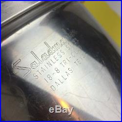 Vtg Saladmaster Stock Pot Stainless Steel 18-8 Tri-Clad
