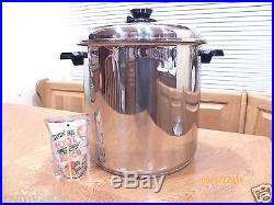 WEST BEND KITCHEN CRAFT 20QT STOCK POT COLOSSAL COOKER T304 STAINLESS STEEL