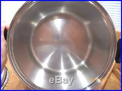 West Bend Townecraft 12 Qt Stock Pot LID T304 Multicore Stainless & Utility Tray