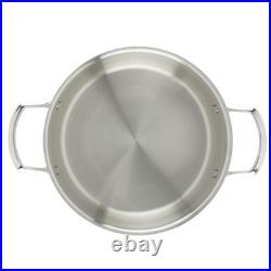 WINCO Tri-Ply Stock Pot, Silver Even Heating, All Cooktops, Durable