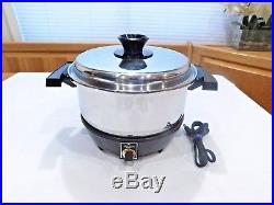 West Bend 4qt Familie Stock Pot Slow Cooker Base 5 Ply Multicore Stainless