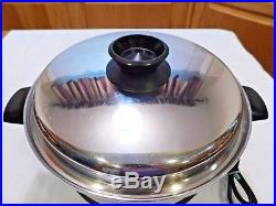 West Bend 4qt Familie Stock Pot Slow Cooker Base 5 Ply Multicore Stainless