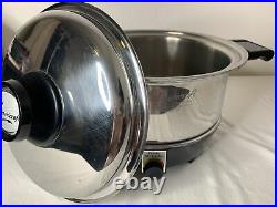 West Bend Americraft Kitchen Craft Stainless 4 Qt Slow Cooker Base & Stock Pot