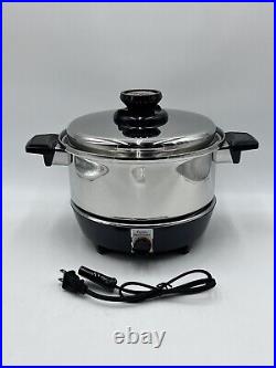 West Bend Americraft Stainless Cookware Kitchen Craft 4 Qt. Stock Pot Vented Lid