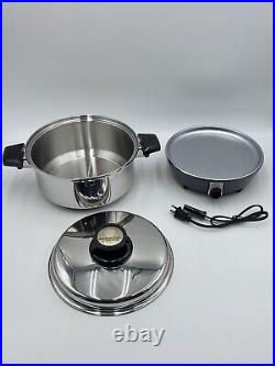 West Bend Americraft Stainless Cookware Kitchen Craft 4 Qt. Stock Pot Vented Lid