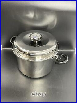 West Bend Cordon Bleu Temp Tone 7-Ply T304 Stainless Steel Stockpot with Lid