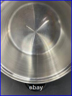 West Bend Cordon Bleu Temp Tone 7-Ply T304 Stainless Steel Stockpot with Lid