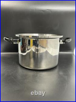 West Bend Cordon Bleu Temp Tone 7-Ply T304 Stainless Steel Stockpot with Lid