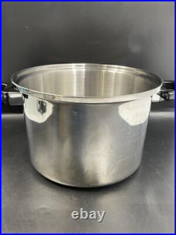 West Bend Cordon Bleu Temp Tone 7-Ply T304 Stainless Steel Stockpot with Lid