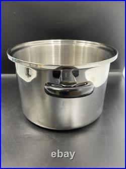 West Bend Cordon Bleu Temp Tone 7-Ply T304 Stainless Steel Stockpot with Lid