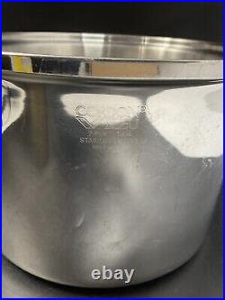 West Bend Cordon Bleu Temp Tone 7-Ply T304 Stainless Steel Stockpot with Lid